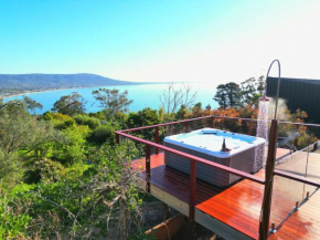 Spa Bay views on Acreage Family Home Orchard, Mount Martha